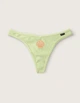Трусики Victoria's Secret Pink Cotton Thong Underwear S салатові з мушлею - изображение 2