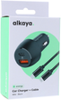 Ładowarka samochodowa alkaya 48W USB-A USB-C Fast Speed Set Black (C2-70006) - obraz 2