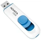 Флеш память USB ADATA C008 32GB USB 2.0 White/Blue (AC008-32G-RWE) - изображение 2
