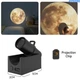 Проекционный аккумуляторный ночник проектор луны на потолок и стену Moon Projector 3698 Черный - изображение 2