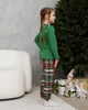 Підліткова новорічна піжама для дівчинки Love-Family look для сім'ї зелена 140-146 - зображення 4