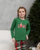 Підліткова новорічна піжама для дівчинки Love-Family look для сім'ї зелена 140-146 - зображення 5