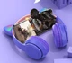 Бездротові дитячі навушники з котячими вушками та підсвіткою Cat Ear P47M Фіолетові - зображення 3
