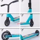 Трюковый самокат Scooter D60ber колеса 110 мм PU Бирюзовый - изображение 7
