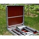Раскладной стол чемодан туристический набор с 4 стульями Folding Table для пикника рыбалки дачи и кемпинга 120х60 см Коричневый - изображение 5