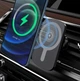 Швидка 15W MagSafe магнітна бездротова автомобільна зарядка в машину для телефону Apple iPhone FDGAO B470 (GS-90718) - зображення 9