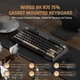 Клавиатура Игровая ROYAL KLUDGE R75 Чёрная Проводная Механическая, RGB Подсветка, С Поддержкой HOT-SWAP. Silver Switch - изображение 3