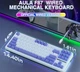 Клавиатура игровая механическая Aula Mechanical Aula F-87 White-Purple KRGD Blue switch - изображение 4