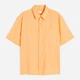 Рубашка летняя мужская H&M 061036745_apricot S Абрикосовая (6666000333827) - изображение 6