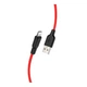 Кабель USB Hoco X21 Plus Silicone Lightning Колір Чорно-Червоний - изображение 1