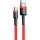 Кабель usb baseus to micro 24a camklf-b красный - изображение 1