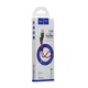 Кабель USB Hoco X21 Plus Silicone Lightning 0.25m Колір Чорно-Білий - зображення 5
