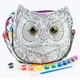 Дитяча сумка-розмальовка Danko Toys CPB-01-01U O, My Color Pet-Bag, Сова (CPB-01-01U-RT) - зображення 2