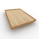 Двуспальная кровать Woodman CARRE карамель 200x200 (WUA-01482) - изображение 3