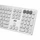 Клавиатура беспроводная 2E 2E-KS270WBWH_UA USB Bluetooth серая мембранная - изображение 4