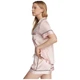 Сатиновая пижама Victoria's Secret Satin Short Pajama Set Pink Striped M Розовая в полоску - изображение 3