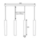 Світильник підвісний MSK Electric Tube NL 3522-4 - зображення 3