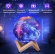 Нічник світильник Галактика з 3D ефектом і 16 кольорами світіння - зображення 3