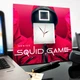 Часы "Сериал Игра в кальмара. Squid Game" подарок фанатам сериала Netflix, стильное украшение спальни, кафе, бара - изображение 3