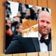 Часы "Актер Джейсон Стейтем. Jason Statham" сувенир любителям кино, украшение интерьера дома, офиса, кафе, бара - изображение 2