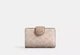 Жіночий гаманець Coach Medium Corner Zip Wallet In Signature Canvas Silver/Sand/Taupe (пісочний) - зображення 1