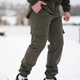 Зимові Чоловічі Штани Intruder Softshell на флісі / Утеплені брюки хакі розмір M - зображення 3