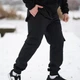 Зимние Мужские Брюки Intruder Softshell на флисе / Утепленные брюки в черном цвете размер M - изображение 3