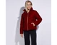 Жіноча стьобана велюрова куртка червоний 95_9D_404_3_XL, XL - изображение 2