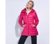Довга жіноча стьобана куртка з капюшоном рожевий 95_9N_100_P_XL, XL - изображение 2