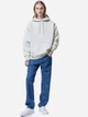 Худи оверсайз мужское H&M 271099512 XL Светло-серое (2727000036096) - изображение 2