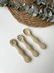 Ложки для начала прикорма набор 3шт pre-spoon для первого прикорма бежевый ПАКУНОК МАЛЮКА - изображение 1