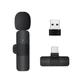 Микрофон беспроводной петличный для Android (Type-C) + USB Adapter (K1/K9) черный LY00012 - изображение 1