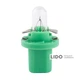 Лампа розжарювання BREVIA BAX 12V 2W B8,5d Green CP (2836459) - изображение 2