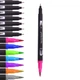 Набор двусторонних маркеров для скетчинга Black Dual Brush Pens на водной основе 48 шт в сумке (3_06268) - изображение 4