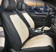 Чехлы на передние сиденья автомобиля 3D экокожа и алькантара Elegant Modena EL 700 234 бежевого цвета - изображение 2