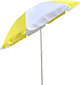 Parasol plażowy Outdoor okrągły 200 cm Zółto-biały (8712051100302) - obraz 1