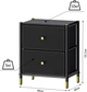Комод бытовой Luminaria Elegance Black 2B органайзер для хранения вещей и одежды Черный (6951427270078) - изображение 2