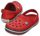 Детские сабо Crocs Kids' Crocband™ Clog 25 Красный/серый 204537 - изображение 5