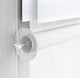 Ролета День Ночь TyulPan 75x170 см Ротанг Белый с нижним фиксатором - изображение 7