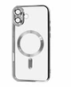Чохол FIBRA Chrome Case With MagSafe for iPhone 16 Silver - зображення 1
