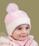 Шапка для дівчинки tutu 00926 50-52 Рожева - зображення 1