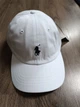 Кепка Бейсболка Мужская Женская Polo Ralph Lauren с тканевым ремешком белая с синим лого - изображение 4