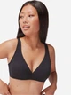 Бюстгальтер без косточек бесшовный хлопковый Gisela Undies Bra 10142 85B Черный (8434299563663) - изображение 1