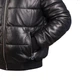 Мужская кожаная куртка пуховик Arvis стеганая черная 2XL - изображение 4