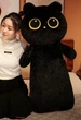 Мягкая игрушка обнимашка Большой Котик 130 см My Kigu Плюшевый Черный (9090) - изображение 2