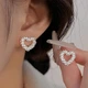 Серьги-пусеты Сердечки 1,2*1,2см серебристые - изображение 1