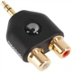 Переходник 1/8" mini Jack TRS Male - 2 x RCA Female D'Addario PW-P047C 1/8 Inch Male Stereo To Dual RCA Female - изображение 1