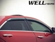 Дефлекторы окон Wellvisors с хромированным молдингом передние и задние Cadillac ATS 2013-2018 Sedan 4 шт (3-847CA003) - изображение 6