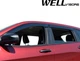 Дефлекторы окон Wellvisors с черным хромированным молдингом передние и задние Jeep Cherokee 2014-2022 4 шт (3-847JE006) - изображение 11