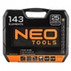 Набір ручного інструменту 143 шт Neo Tools універсальний CrV та S2 (Niz16069) - зображення 2